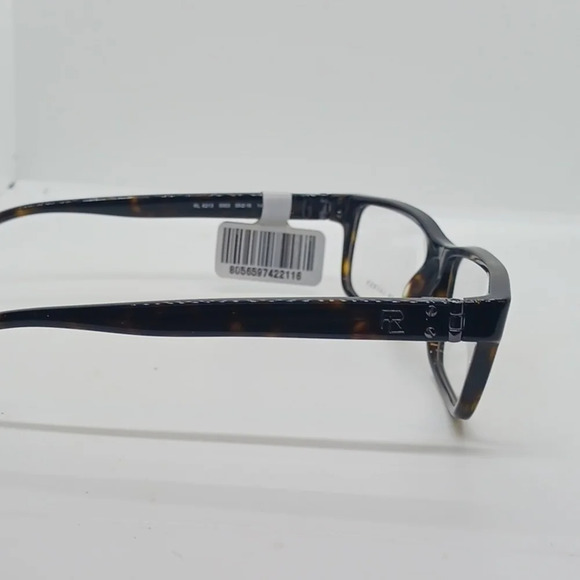NWT UNISEX RALPH LAUREN EYEGLASS FRAMES 6213 DARK BROWN TORTOISE - Picture 4 of 5